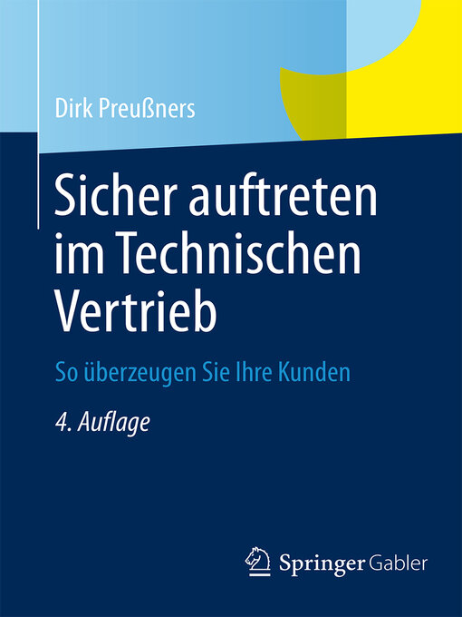 Title details for Sicher auftreten im Technischen Vertrieb by Dirk Preußners - Available